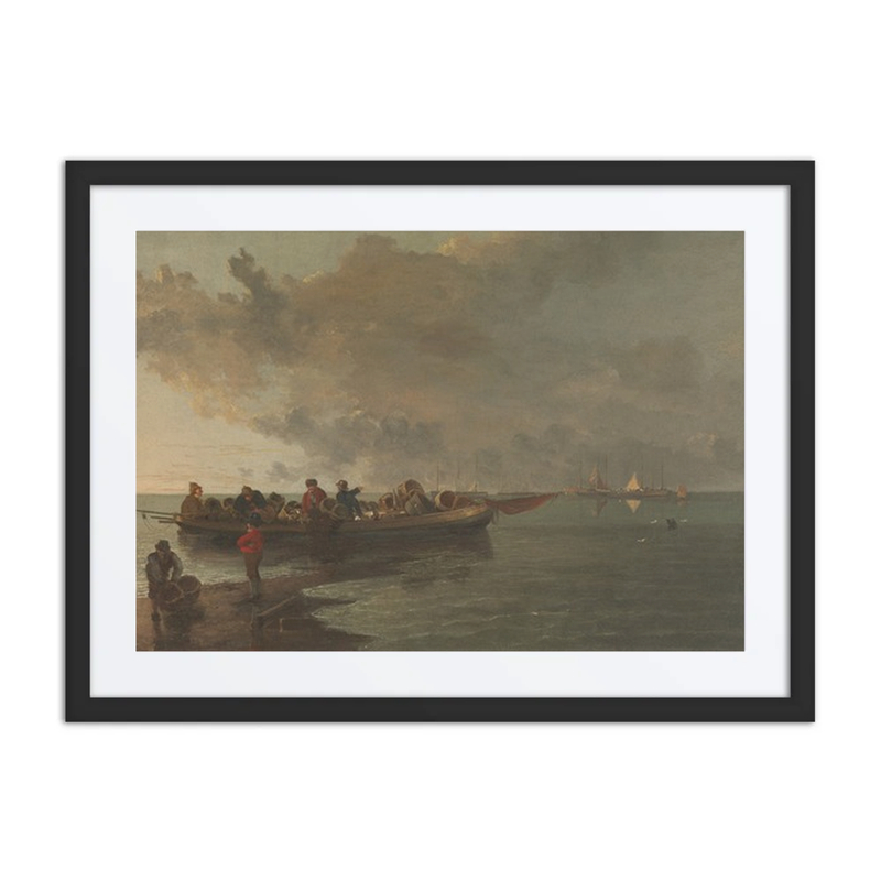 A Barge with Fishermen