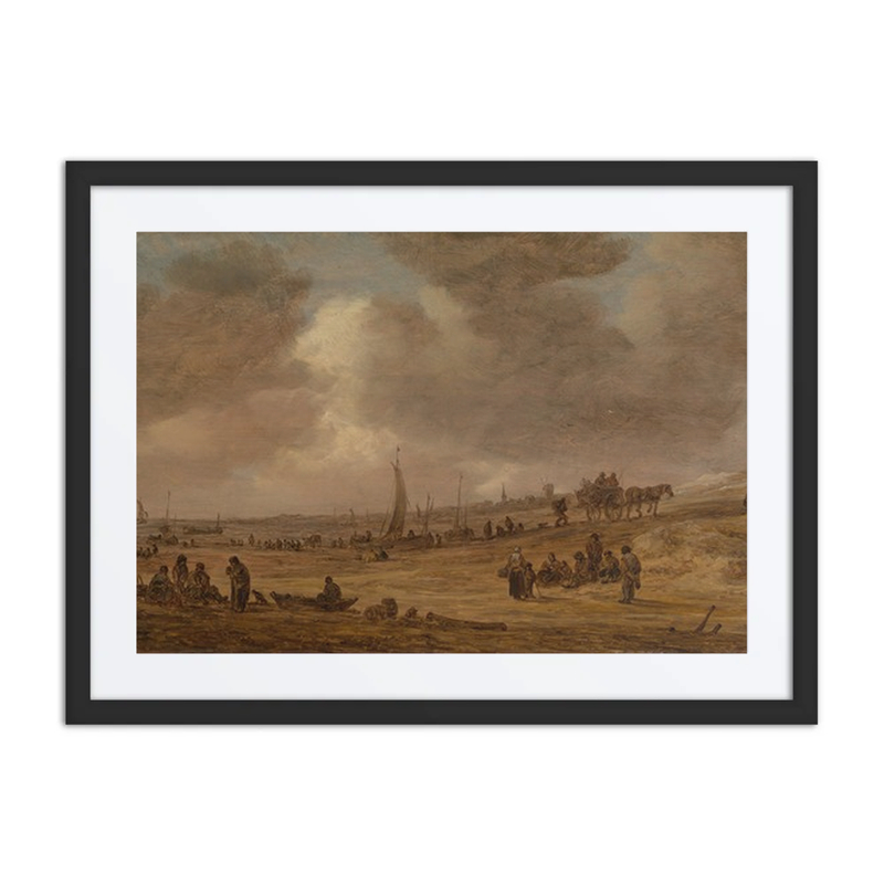 A Beach with Fishing Boats