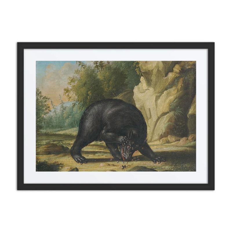 A Bear Attacked by Bees