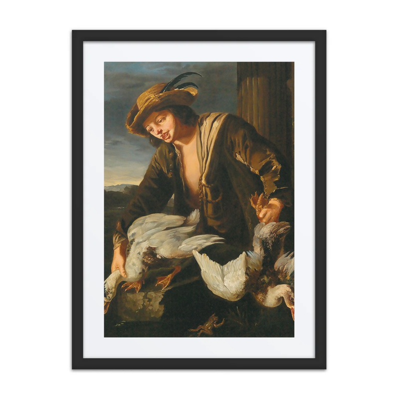 A Boy Holding Two Ducks