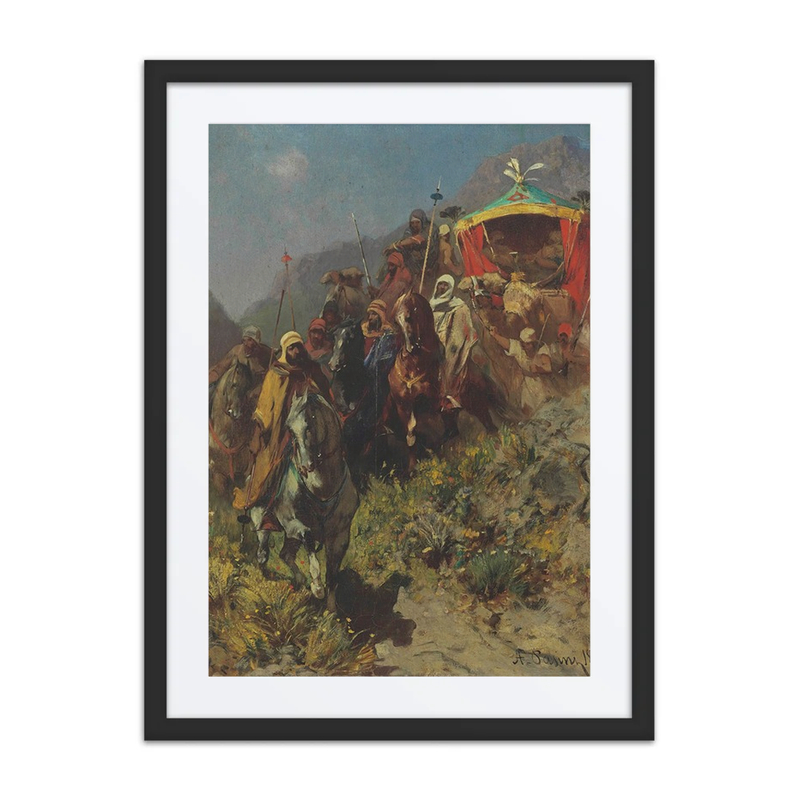 A Caravan on a Mountain Pass