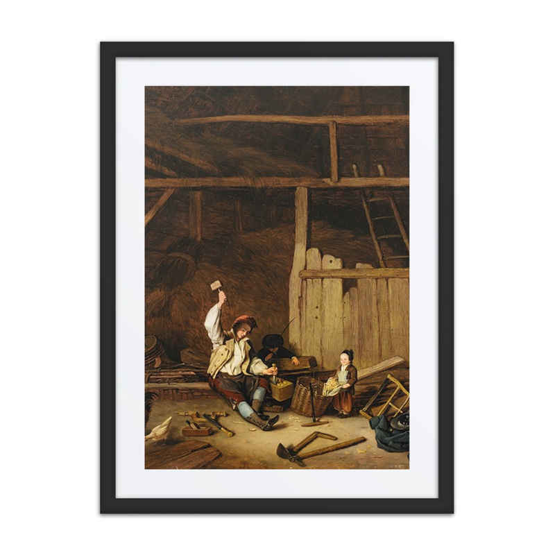 A Carpenter in a Barn