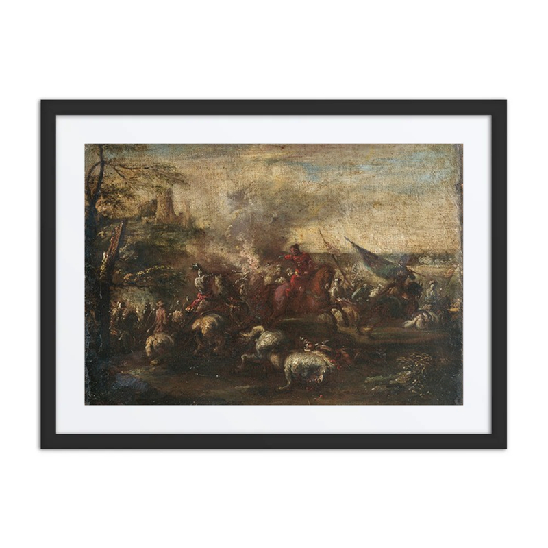 A Cavalry Battle Scene