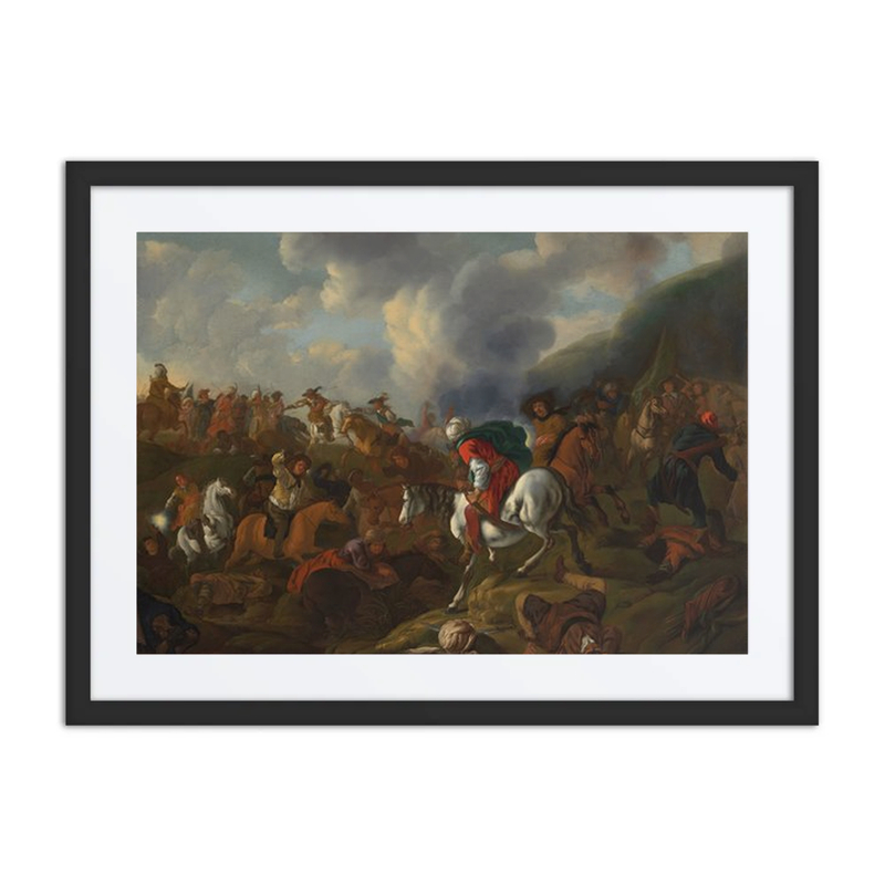 A Cavalry Encounter Between Turkish and Austrian Troops