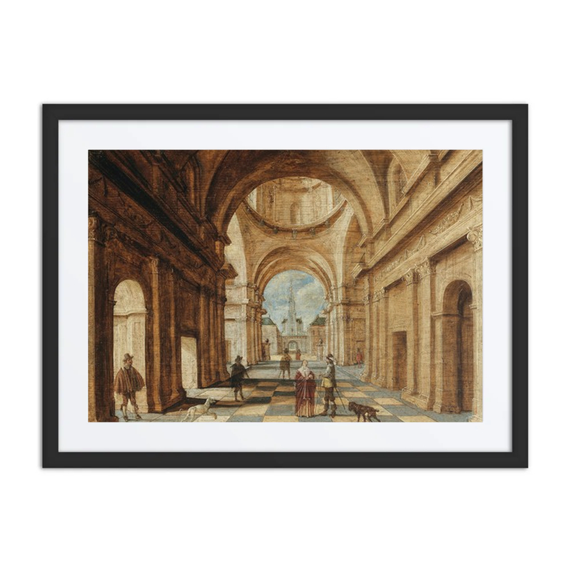 A Classical Interior with Elegant Figures