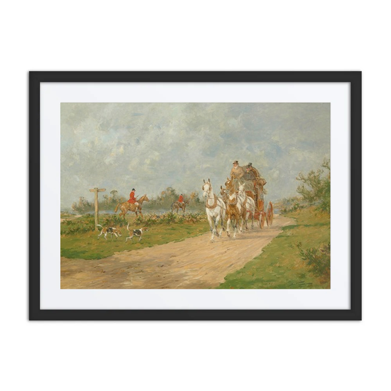 A Coach and Four Passing the Hunt