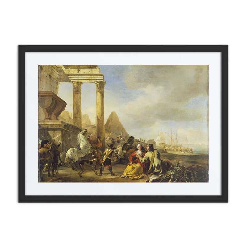 A Coast Scene with Classical Ruins