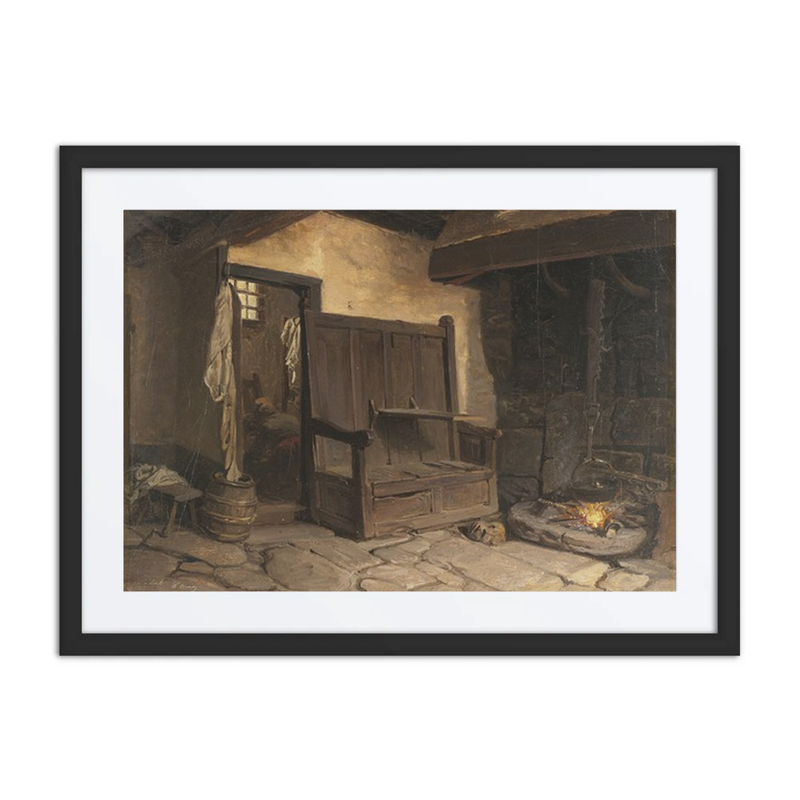 A Cottage Interior. Study