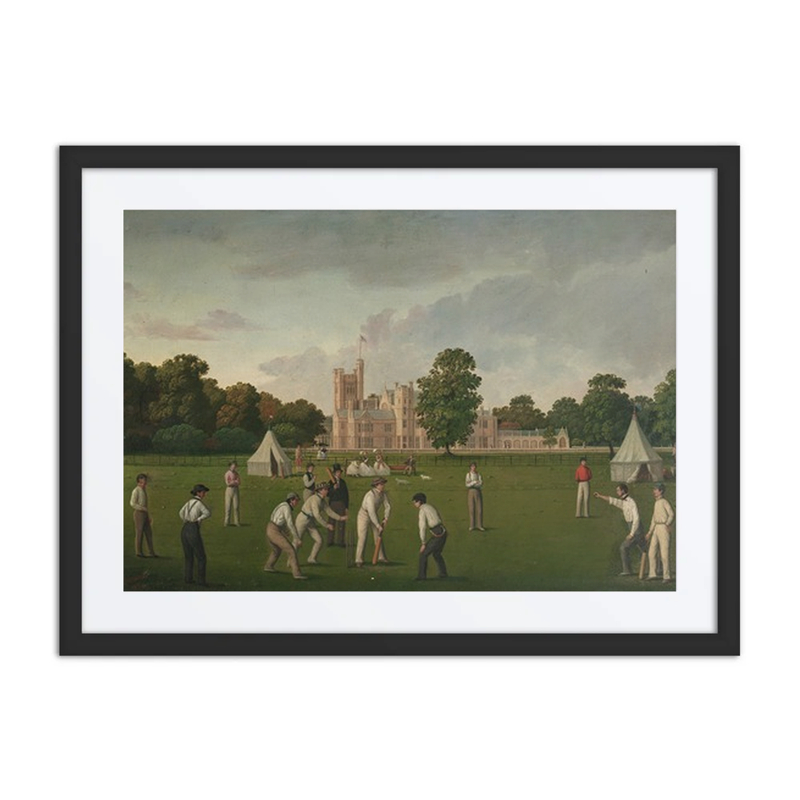 A Cricket Match, with Canford Manor Beyond