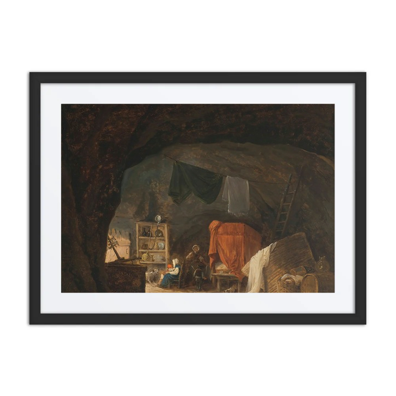 A Family in a Cave Interior