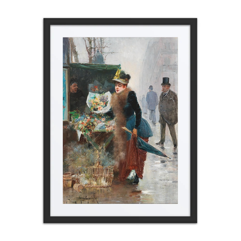 A Flower Market in Paris