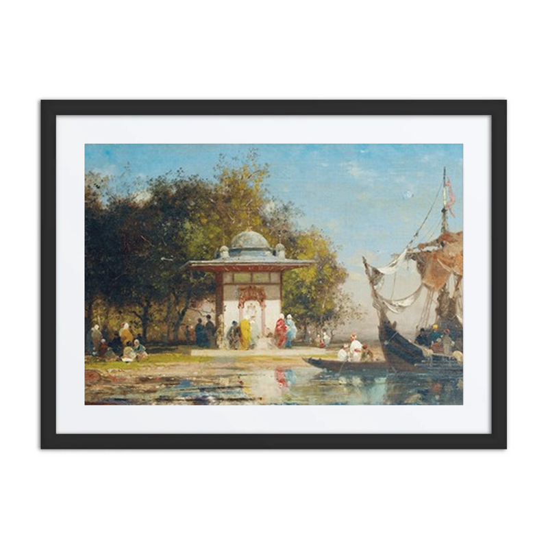 A Fountain by the Sea in Turkey