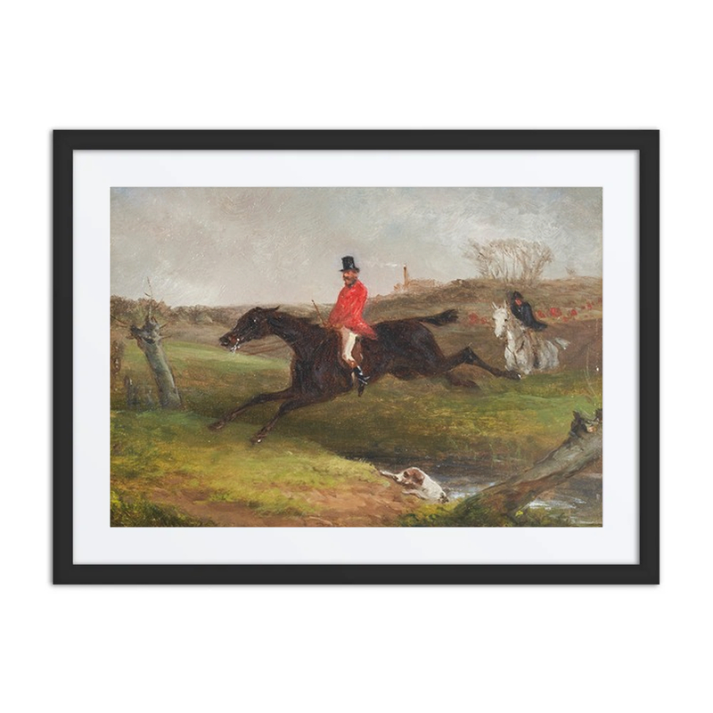 A Fox Hunter Leaping a Brook