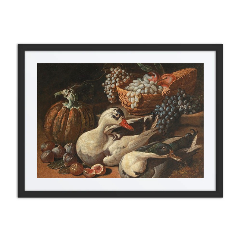 A Fruit Still Life with a Brace of Duck