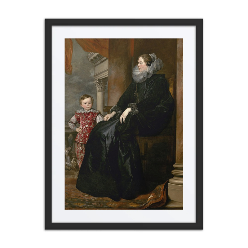 A Genoese Noblewoman and Her Son