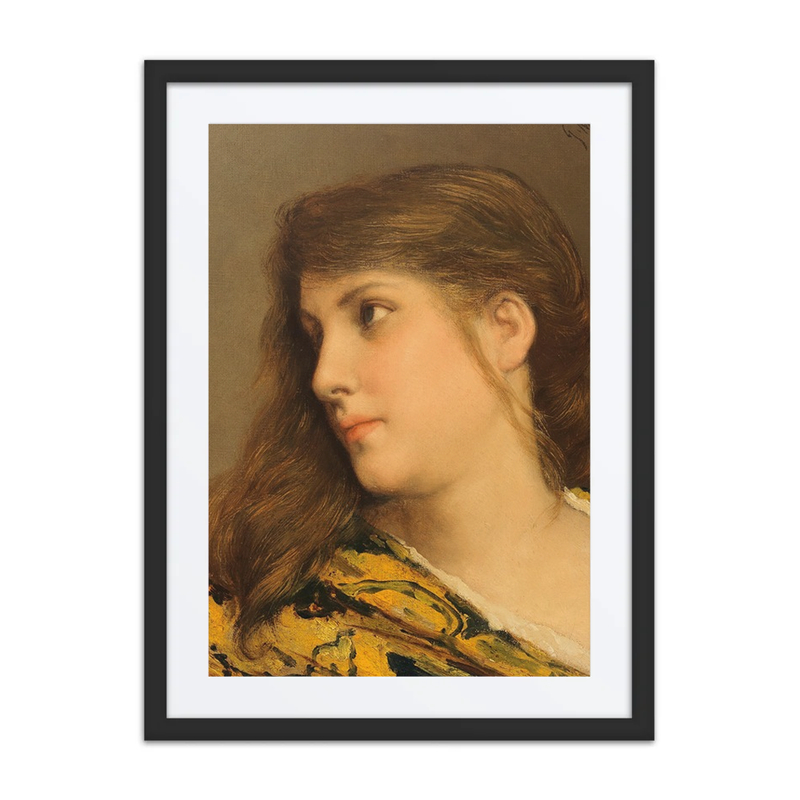 A girl's Head Turned to the Left