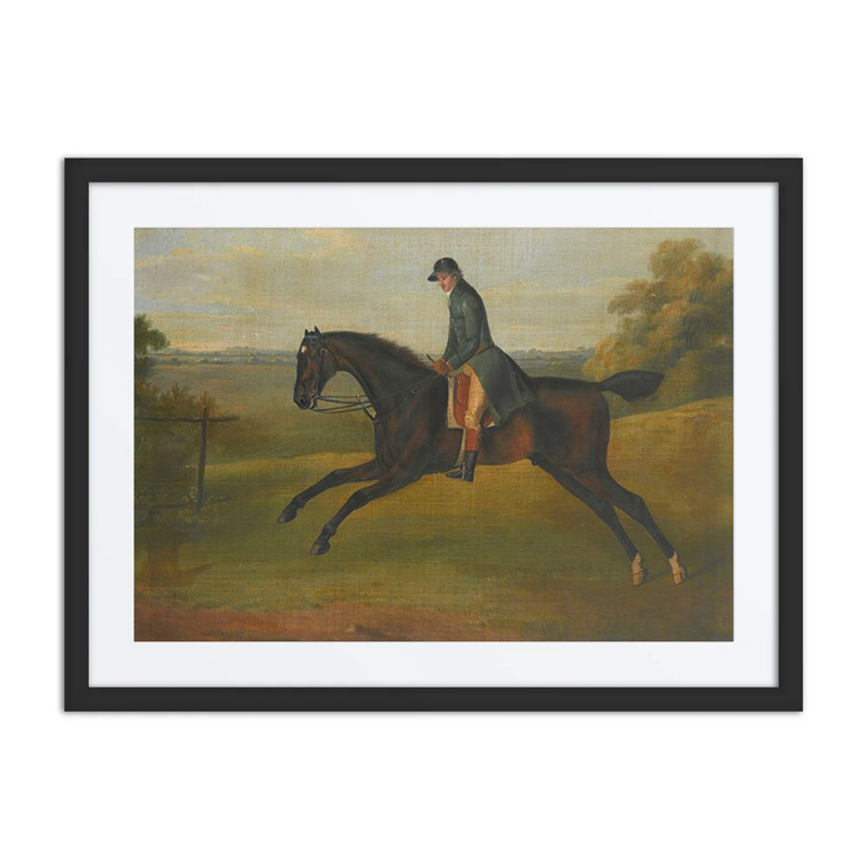 A Hunter Being Exercised by a Groom