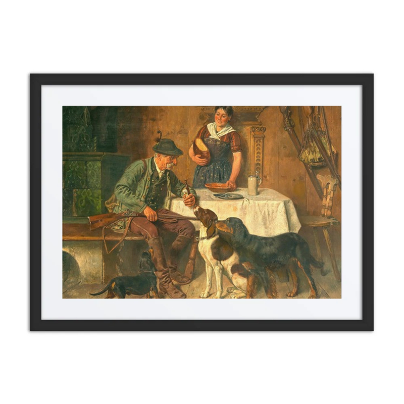 A Hunter Resting, Joyful Welcome