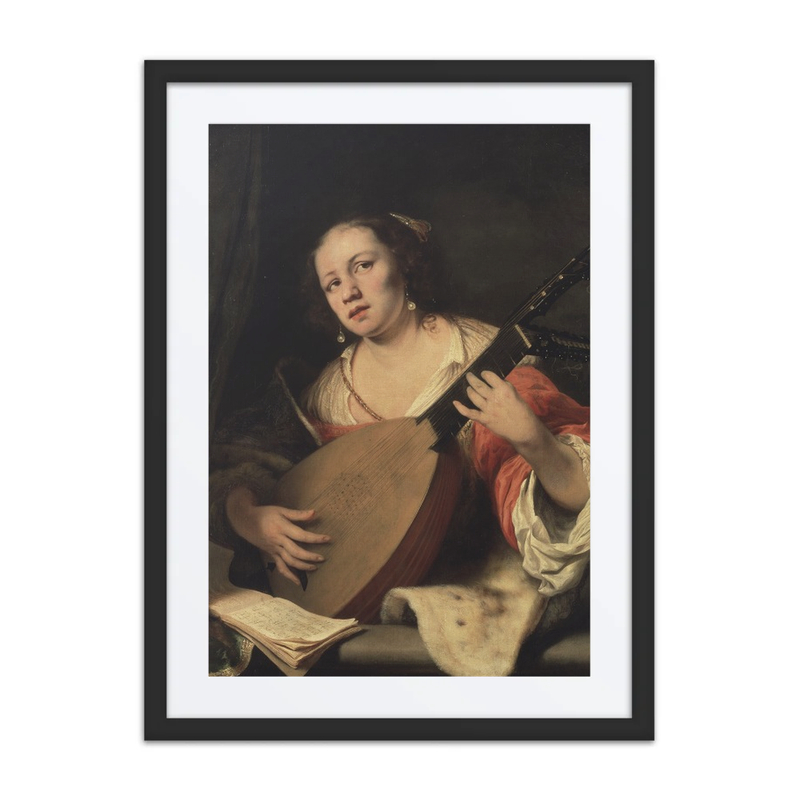 A Lady Playing the Lute