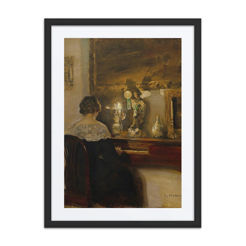 A Lady Playing the Piano