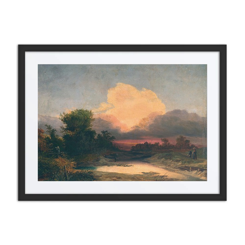 A Landscape at Sunset