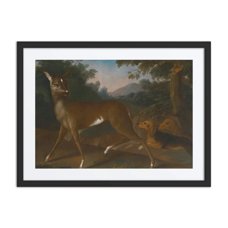 A Landscape with Dogs Hunting a Roe