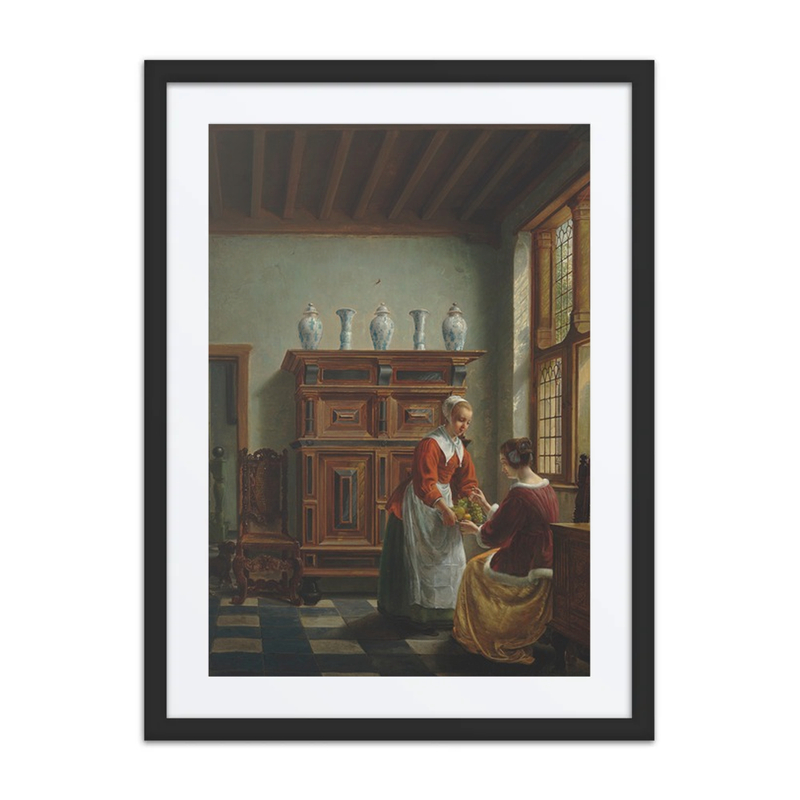 A Maid Serving Fruit
