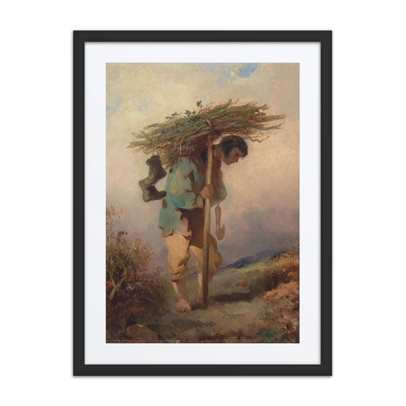 A Man Carrying Faggots