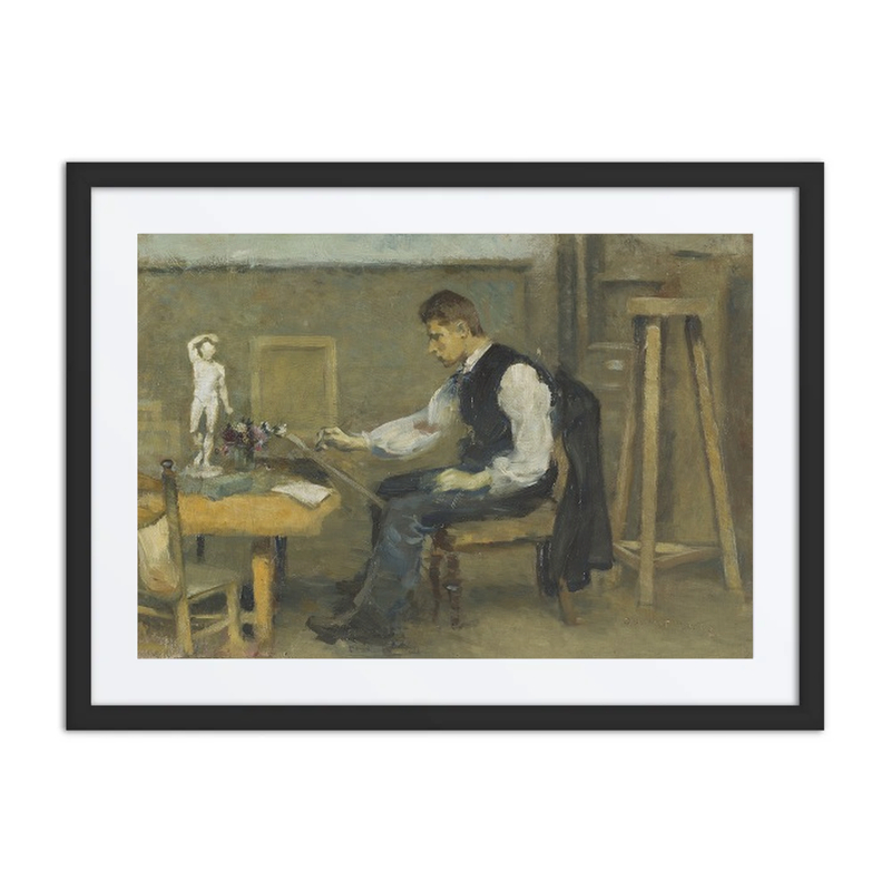 A Man Drawing