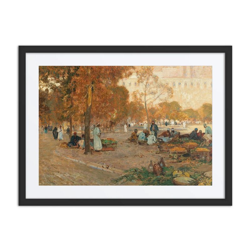 A Market Scene Before the Citadel in Cairo