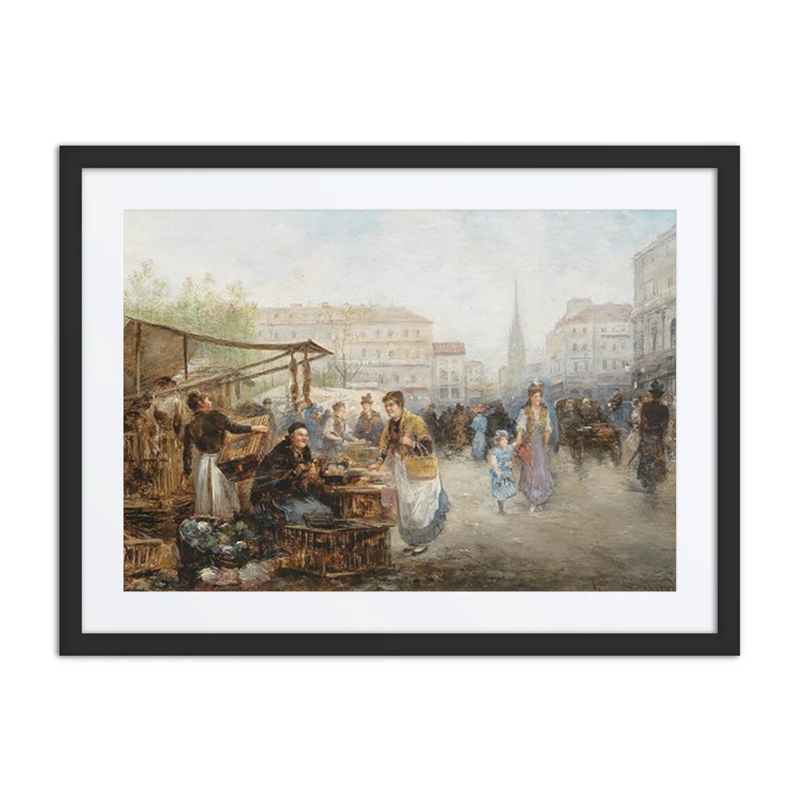 A Market Scene in Vienna
