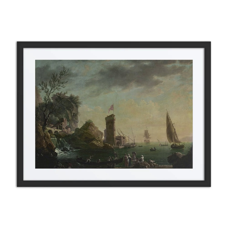 A Mediterranean Seaport with Fisherfolk