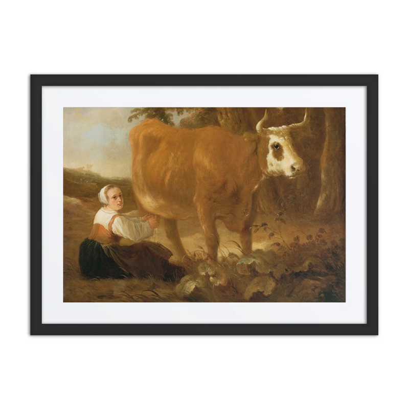 A Milkmaid with a Cow