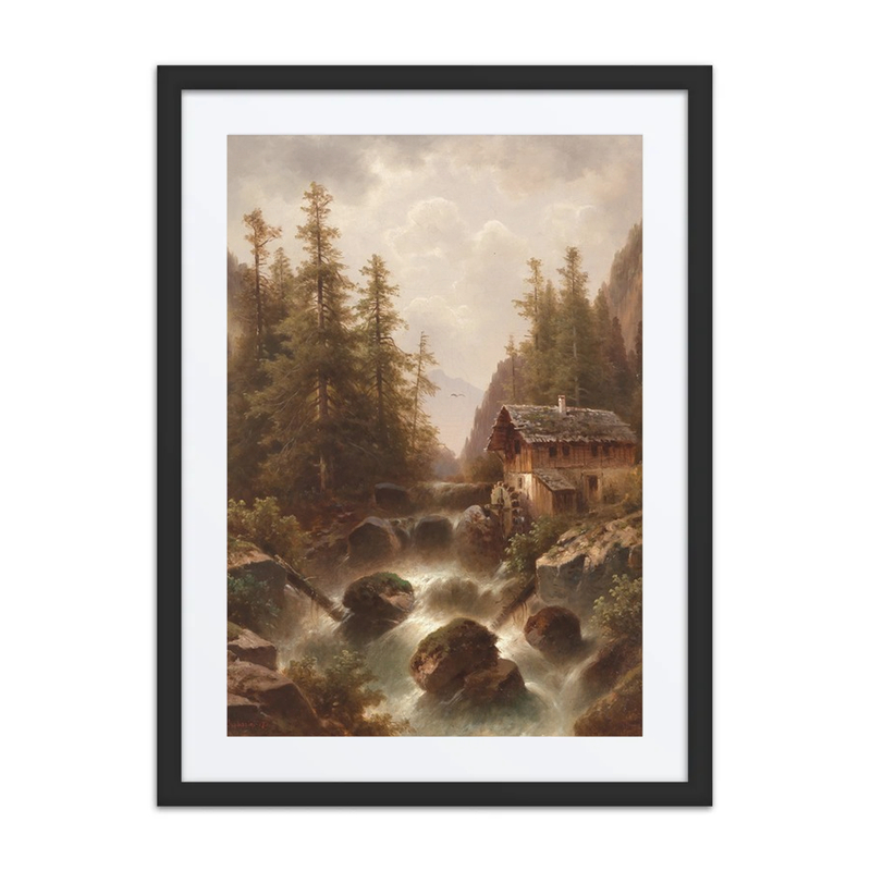 A Mill by a Mountain Torrent