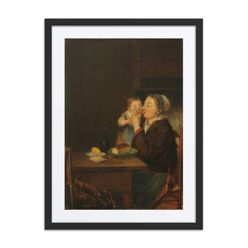 A Mother and Child at Table