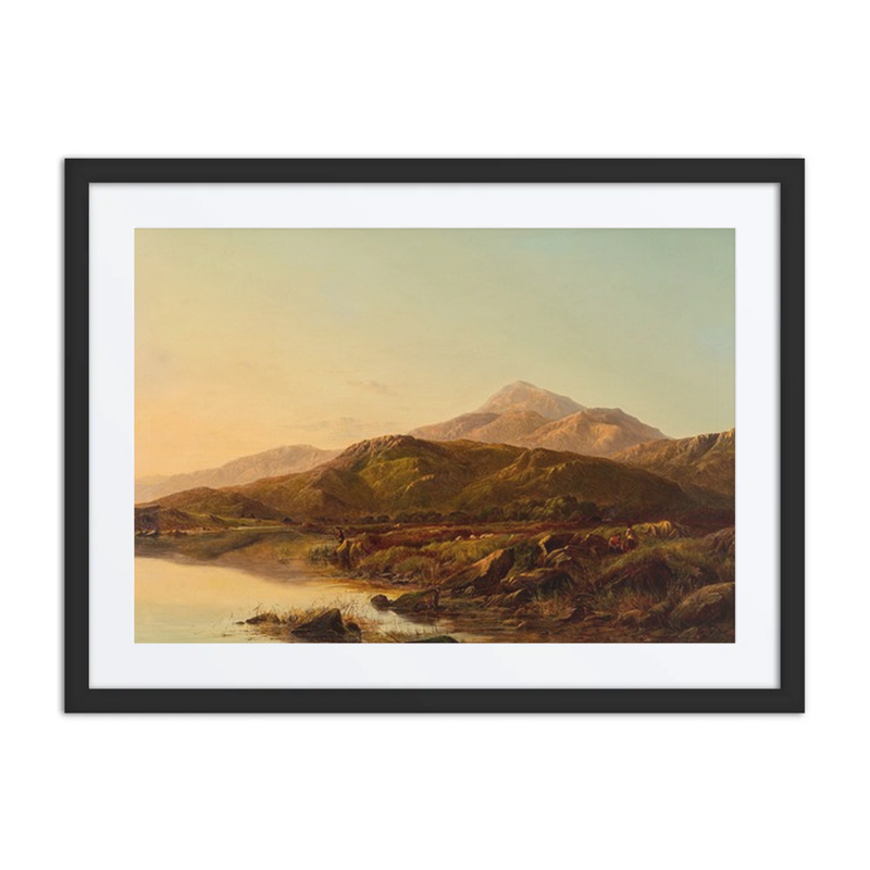 A Mountain Lake in Evening Light