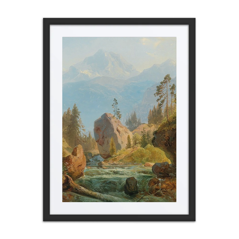 A Mountain Landscape with Creek