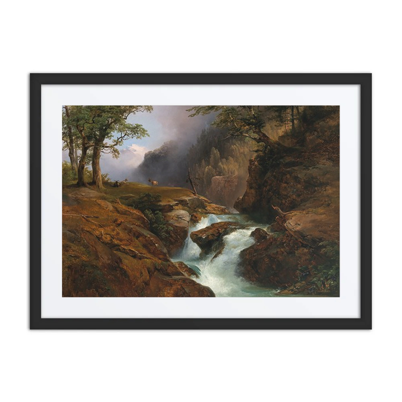 A Mountain Stream, Landscape in Schoppernau