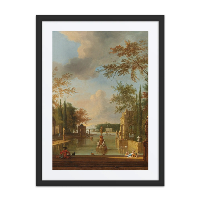 A Park Landscape with Musicians