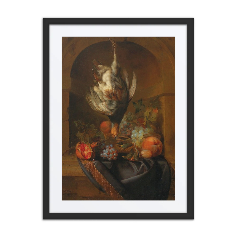 A Partridge and Fruit in a Niche