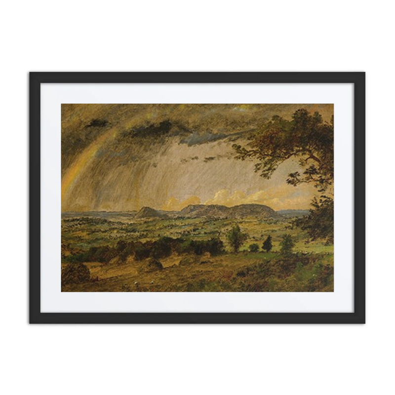 A Passing Shower over Mt. Adam and Mt. Eve