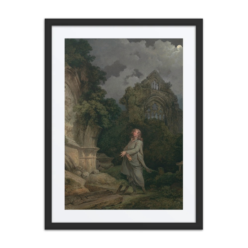 A Philosopher in a Moonlit Churchyard