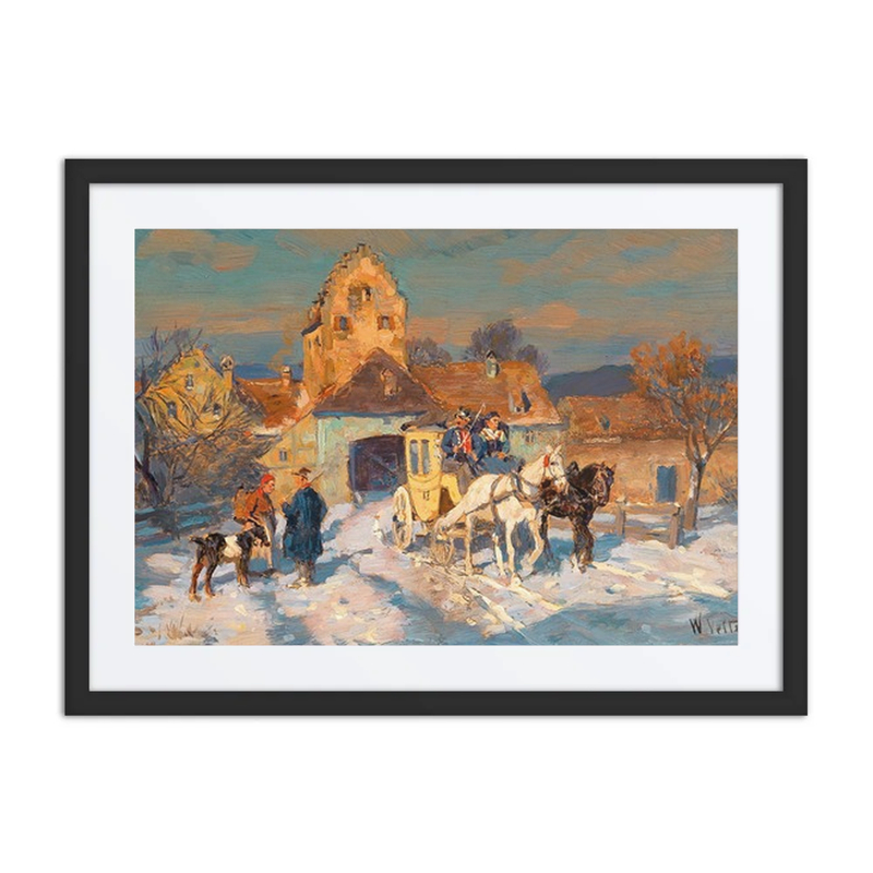 A Post Coach in Winter