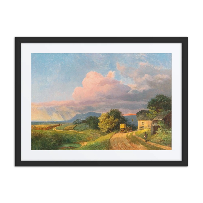 A Post Coach Resting at Dusk