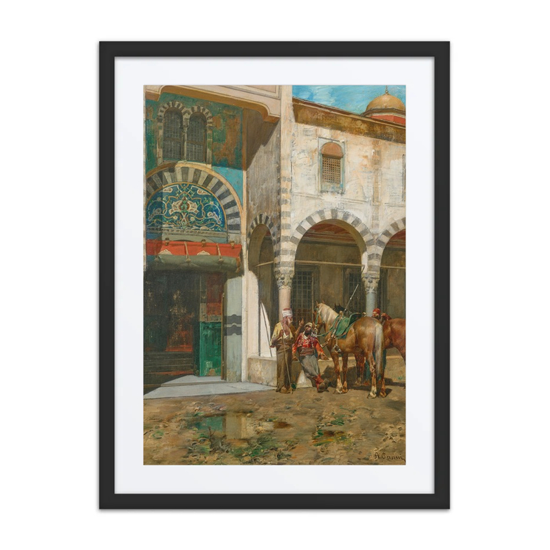 A Rest Outside of the Mosque