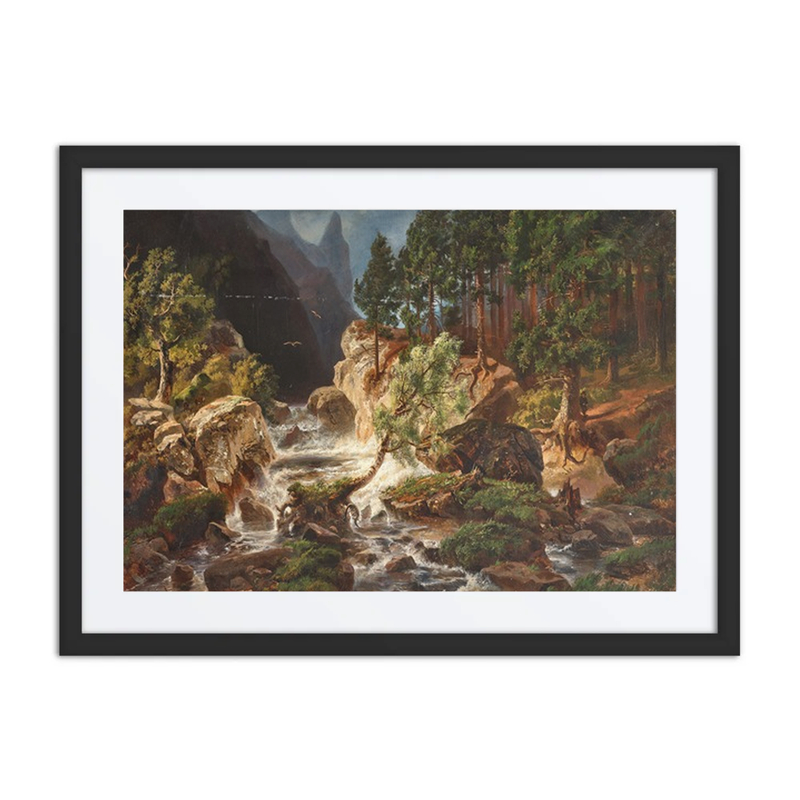 A Rushing Mountain Stream