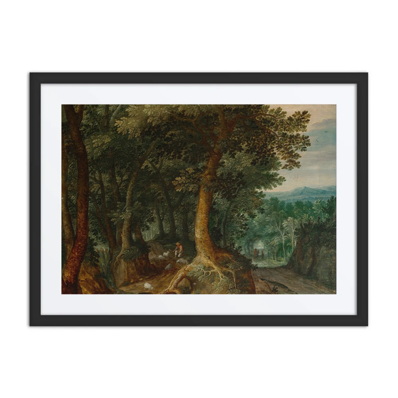 A Shepherd in a Wooded Landscape