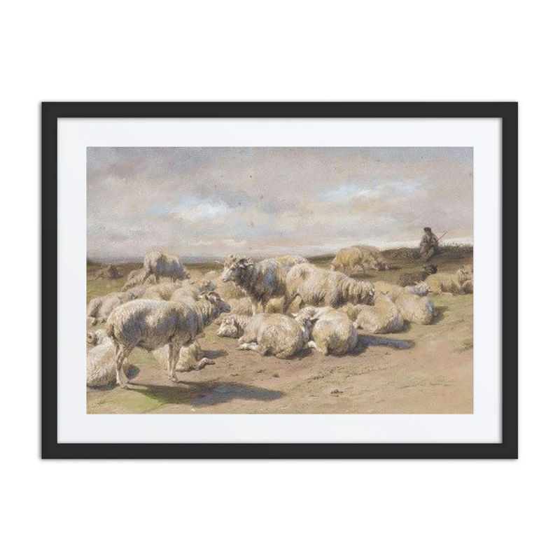 A Shepherd Resting with His Flock