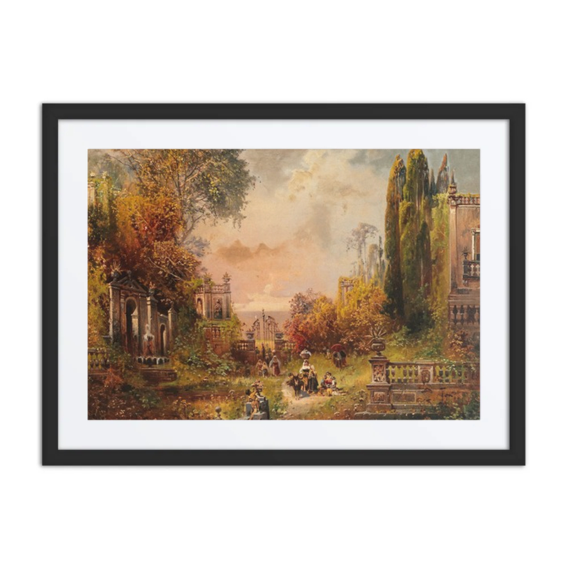 A Southern Park Landscape with Figures