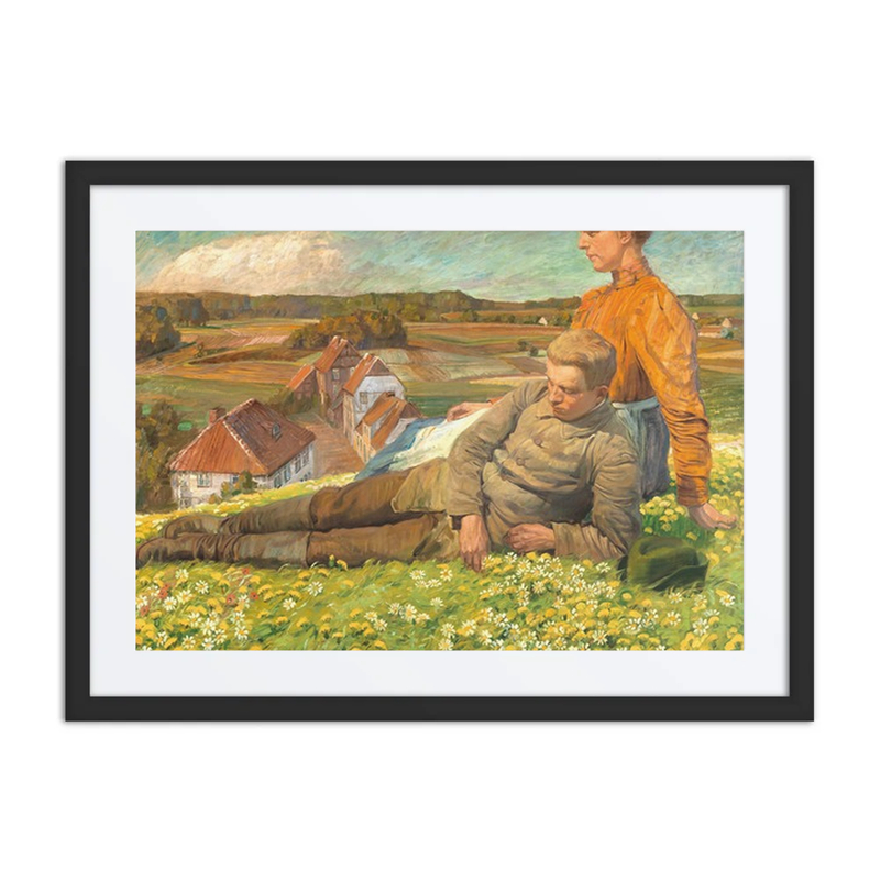 A Spring Landscape with a Young Couple